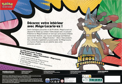 Pokémon : Collection Poster Premium Méga-Évolution – Héros Transcendants – Méga-Lucario