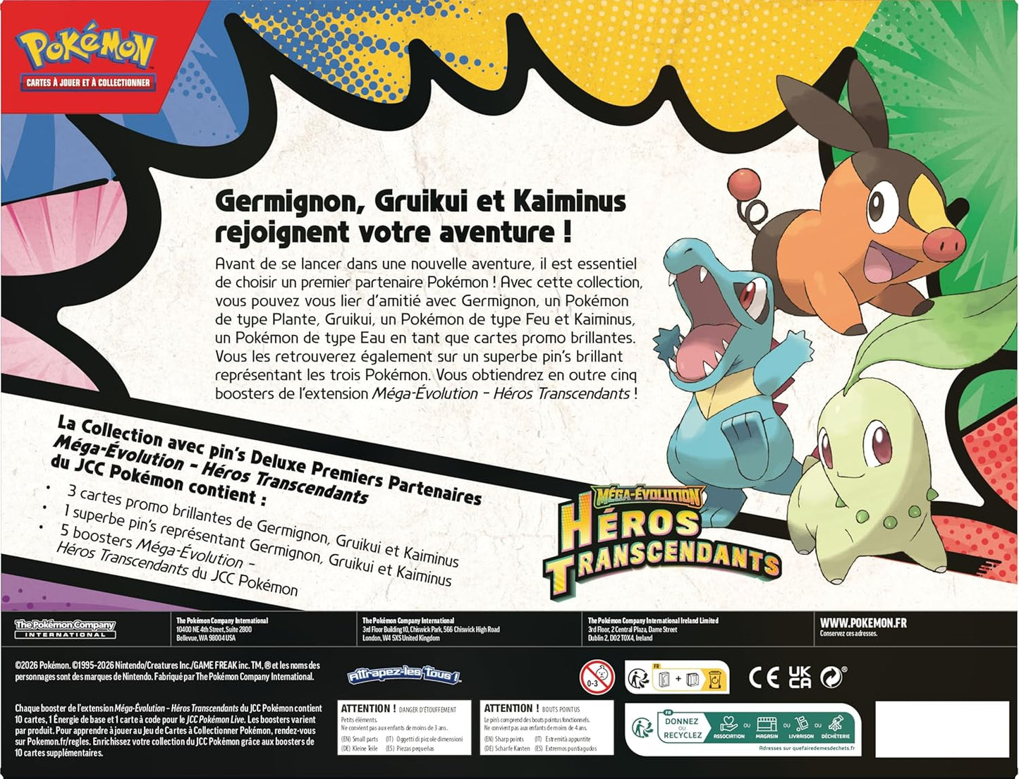 Pokémon - Collection avec Pin’s Deluxe ME02.5 Héros Transcendants : Premiers Partenaires