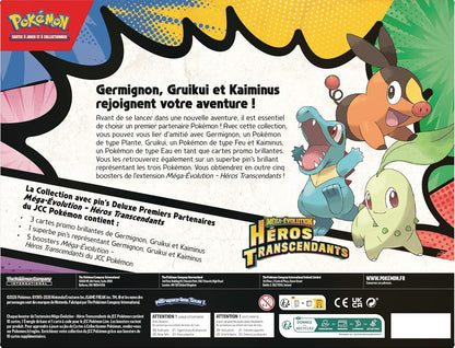 Pokémon - Collection avec Pin’s Deluxe ME02.5 Héros Transcendants : Premiers Partenaires