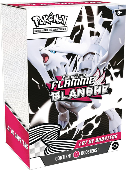 🔥 Pokémon – Lot de 6 boosters EV10.5 : Flamme Blanche