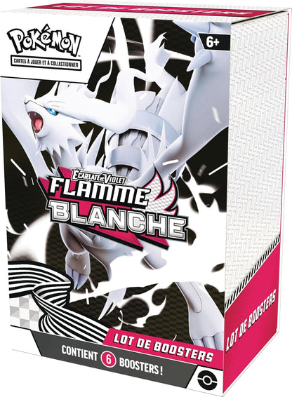 🔥 Pokémon – Lot de 6 boosters EV10.5 : Flamme Blanche