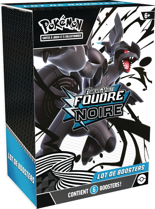 Lot de 6 boosters Pokémon EV10.5 Foudre Noire – vue principale