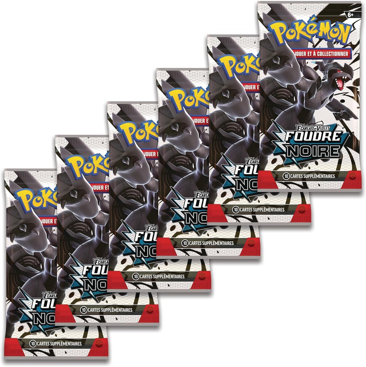 ⚡ Pokémon – Lot de 6 boosters EV10.5 : Foudre Noire
