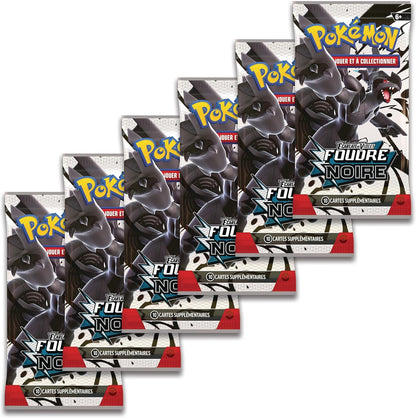 ⚡ Pokémon – Lot de 6 boosters EV10.5 : Foudre Noire
