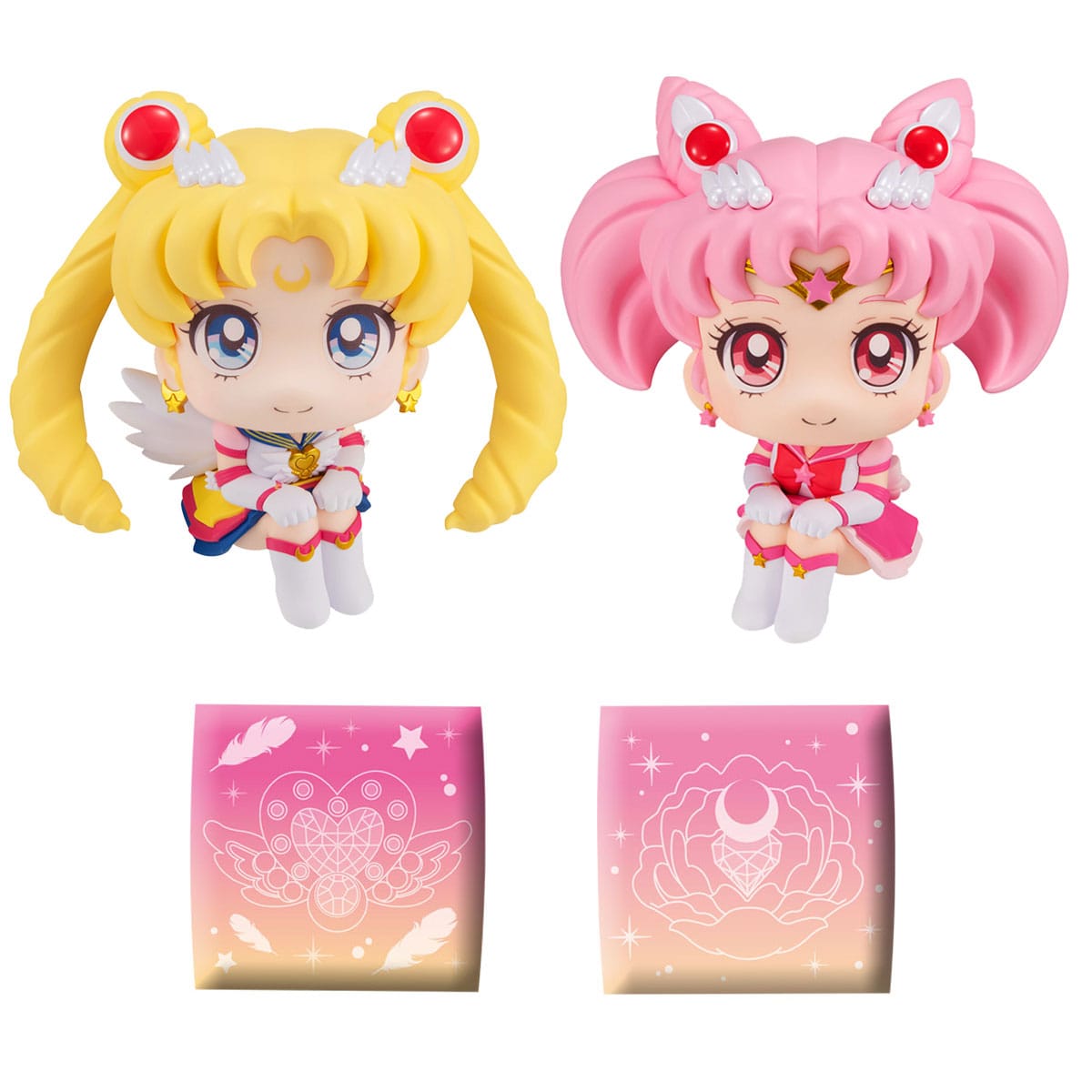 🌙 Nom du Produit : Sailor Moon Cosmos The Movie Look Statues PVC Look Up Eternal Sailor Moon & Eternal Sailor Chibi Moon LTD Ver. 11 cm 🌙