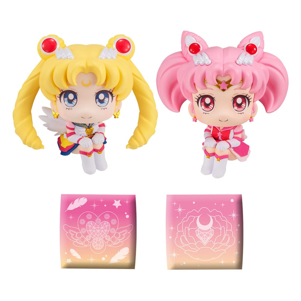 🌙 Nom du Produit : Sailor Moon Cosmos The Movie Look Statues PVC Look Up Eternal Sailor Moon & Eternal Sailor Chibi Moon LTD Ver. 11 cm 🌙