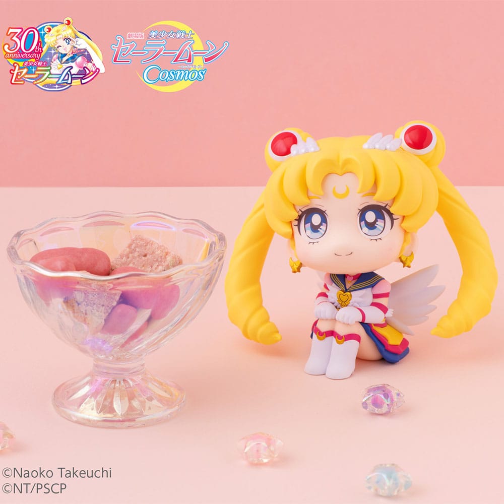 🌙 Nom du Produit : Sailor Moon Cosmos The Movie Look Statues PVC Look Up Eternal Sailor Moon & Eternal Sailor Chibi Moon LTD Ver. 11 cm 🌙