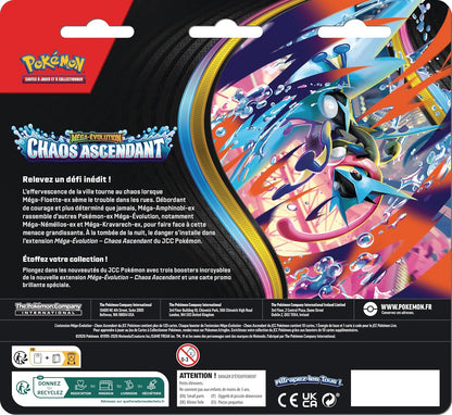 Pokémon – Tri Pack ME04 Chaos Ascendant : Reptincel – FR