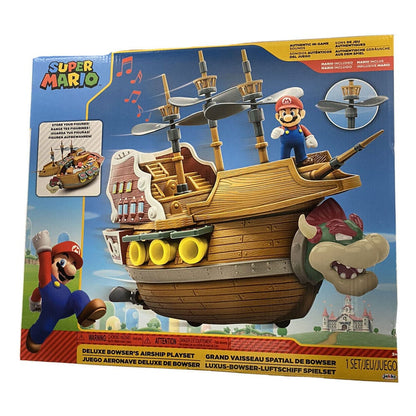 🚀 World of Nintendo Super Mario Playset Bowser's Airship Deluxe 🚀