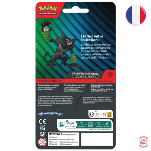 Duo Pack Pokémon Zarude – verso