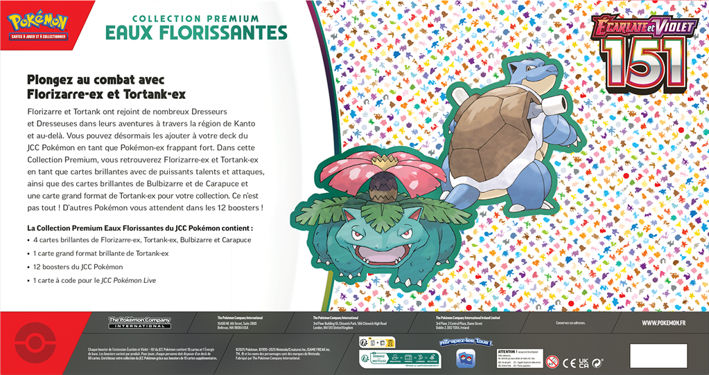 Pokémon – Coffret Collection Premium : Eaux Florissantes  Extension 151 (EV03.5)